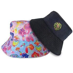 NWOT Reversible Fashion Psychedelic Mushroom Bucket Hat UNISEX